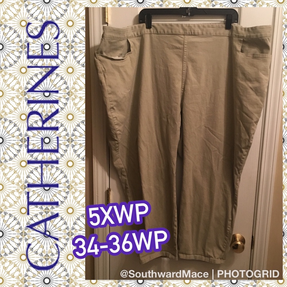 Catherine’s essential flat front khaki pant 5XWP